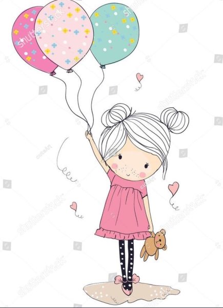 Девочка с шариками