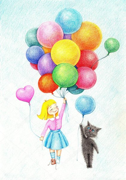 Девочка с шариками