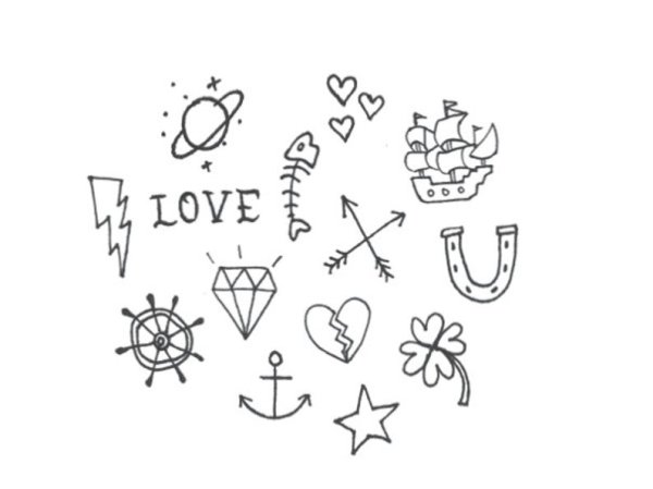 Эскизы маленьких татуировок