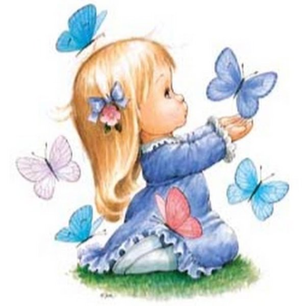 Девочка малышка иллюстрация