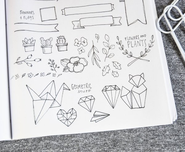 Маленькие рисунки в тетрадку