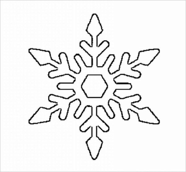 Снежинки трафареты несколько штук на листе