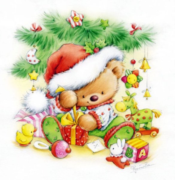 Иллюстрации Марины Федотовой мишки