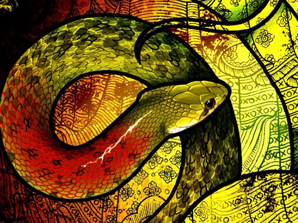 Архетип змея Аспид картина