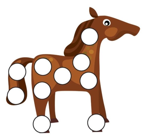 Раскраска. Лошадка