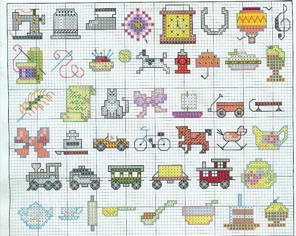 Схемы для вышивки крестиком маленькие