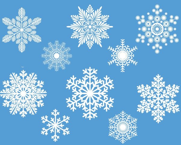 Снежинки рисунок для детей простые