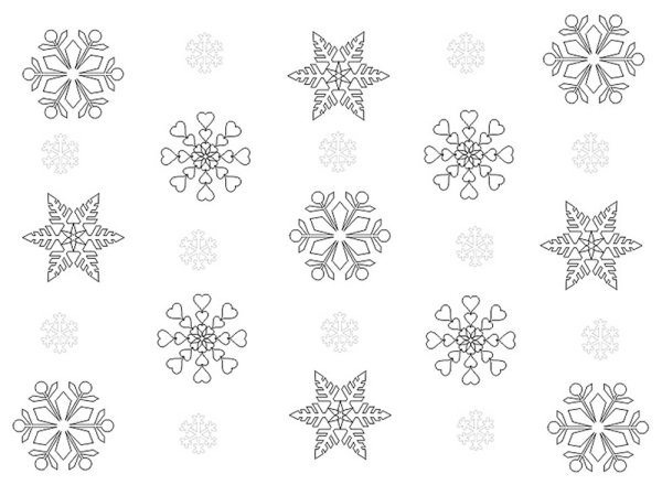 Рисование снежинки