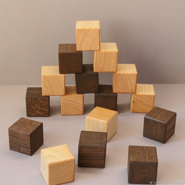 Детские кубики деревянные