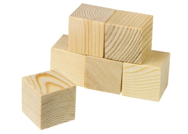 Кубики неокрашенные Пелси