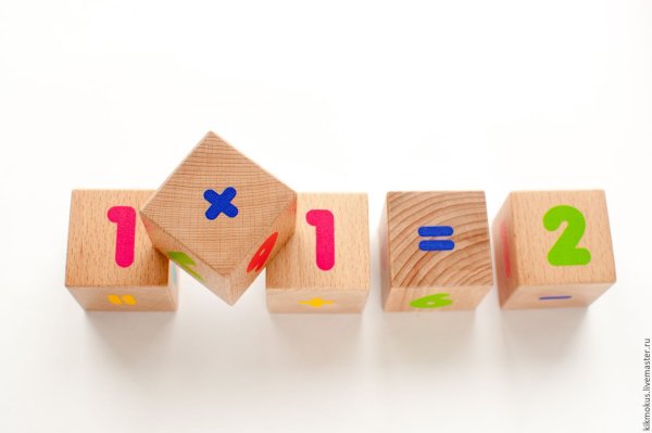 Кубики Монтессори с цифрами