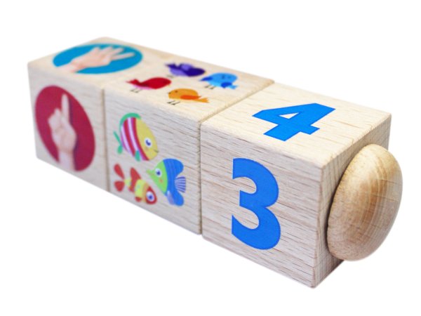 Кубики на оси "счет"