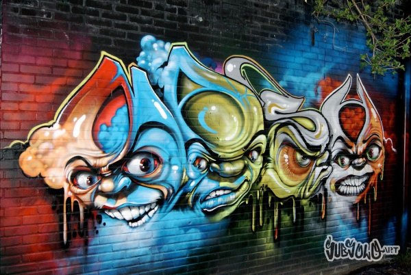 Роспись стен баллончиком