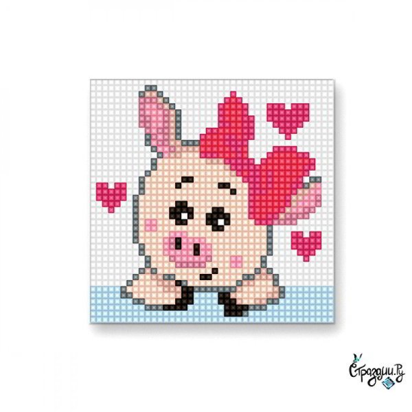 Гранни набор алмазной вышивки неразлучники (w0127) 10.8x11.2 см