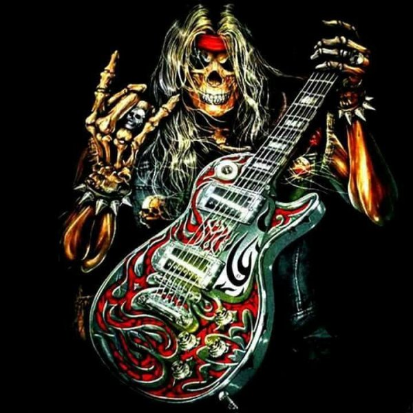 Электрогитара череп