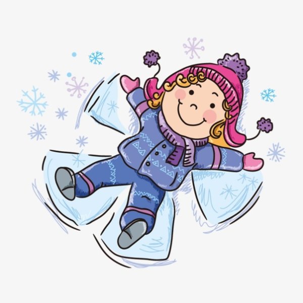 Зимние развлечения без фона