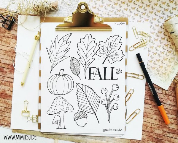 Маленькие рисунки для скетчбука растения