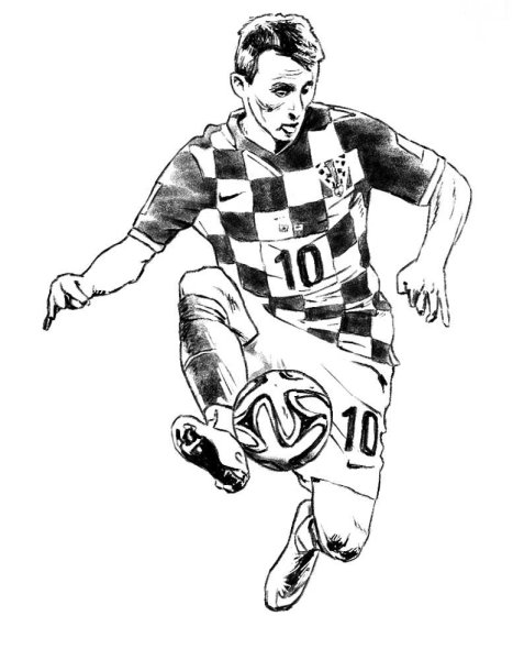 Раскраска Кристиано Роналдо