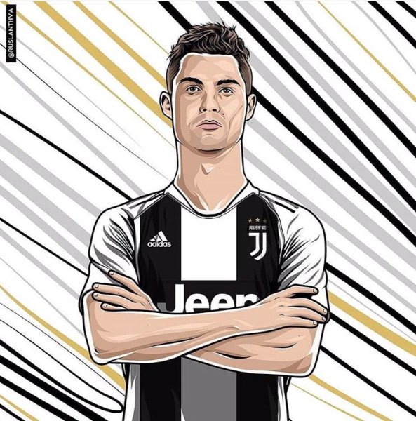 Раскраска футболист Роналдо