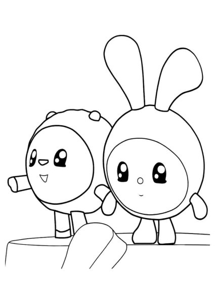 Крошик раскраска Малышарики