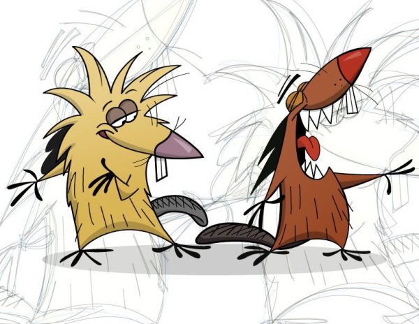 Крутые бобры эскиз