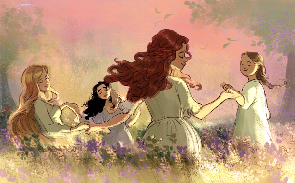 Олкотт маленькие женщины иллюстрации