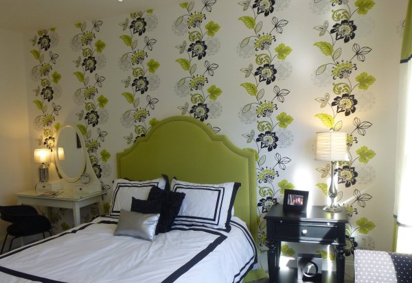 Обои в маленькую спальню