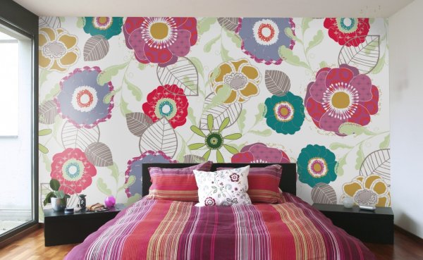 Обои в комнате двух цветов расширяющие маленькую комнату