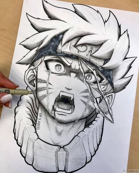 Аниме рисунки ручкой
