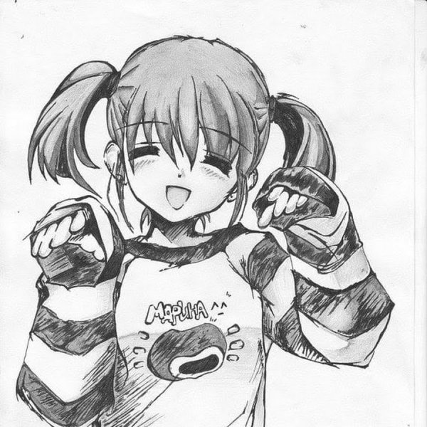 Рисунки для срисовки аниме