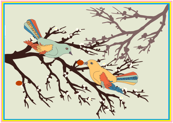 Рисунок птички для детей лёгкая