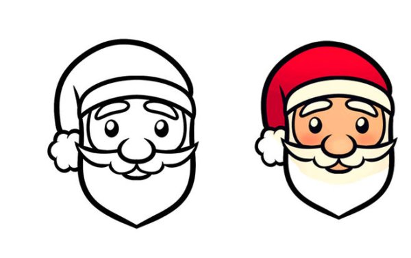 Лицо Деда Мороза