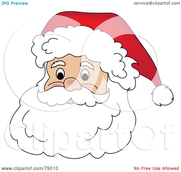 Дед Мороз раскраска для детей