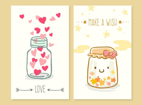 Милые маленькие открытки