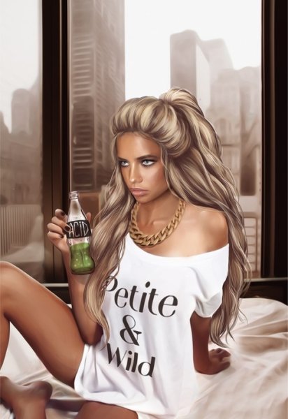 Блондинка арт