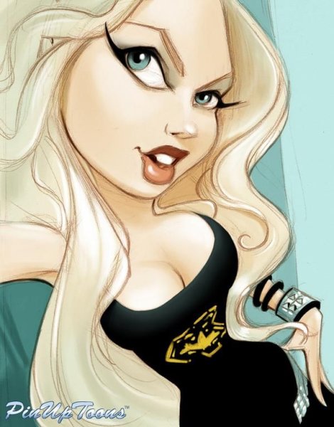 Блондинка мультяшка