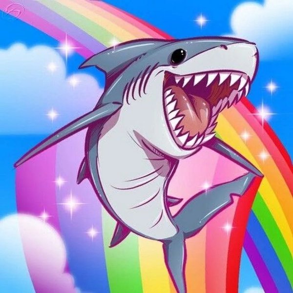 Акула улыбается