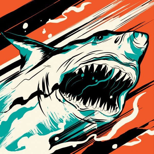 Логотип в виде акулы