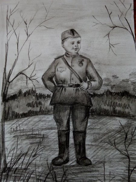 Андрей Платонов маленький солдат рисунок