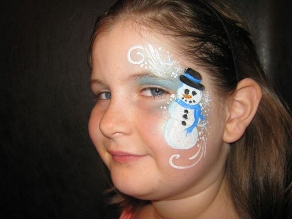Детский грим на новый год