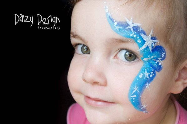 Аквагрим звезды на лице