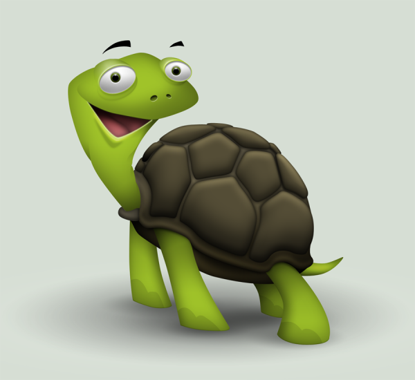 Черепашка бежит