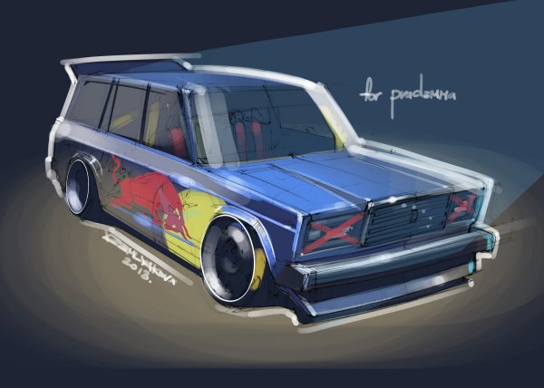 Винил на ВАЗ 2104 дрифт