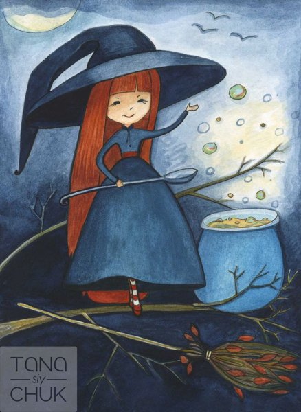 Рисование. Маленькие. Ведьмочки