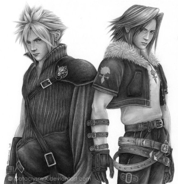 Final Fantasy Клауд и скволл