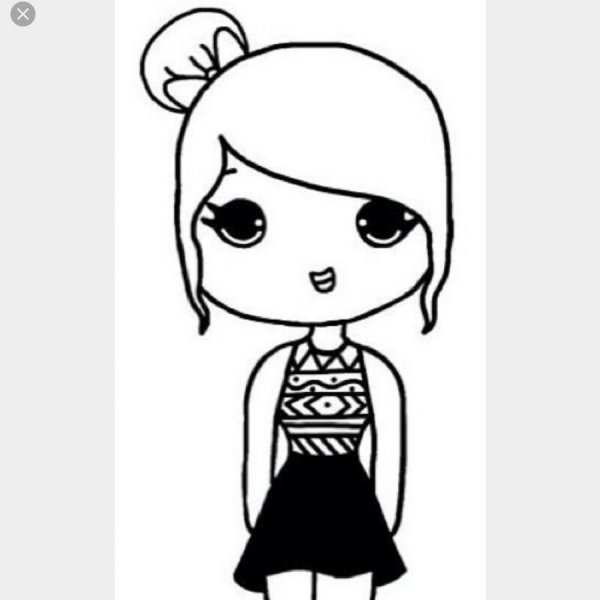 Акварельные иллюстрации девочки