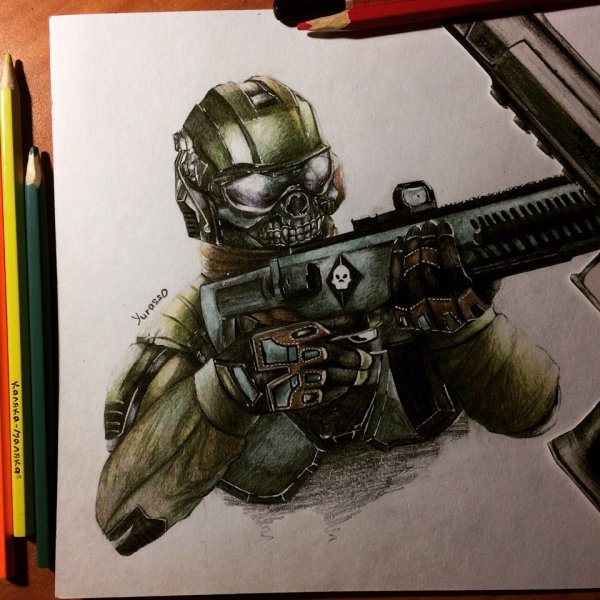 Нарисовать варфейс