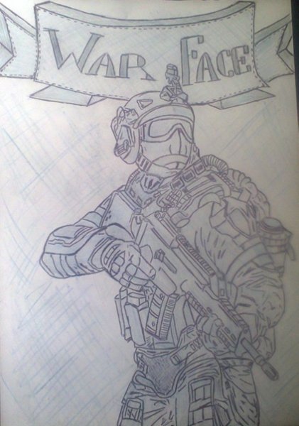 Варфейс рисунки для срисовки