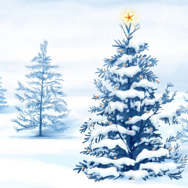 Милые зимние иллюстрации