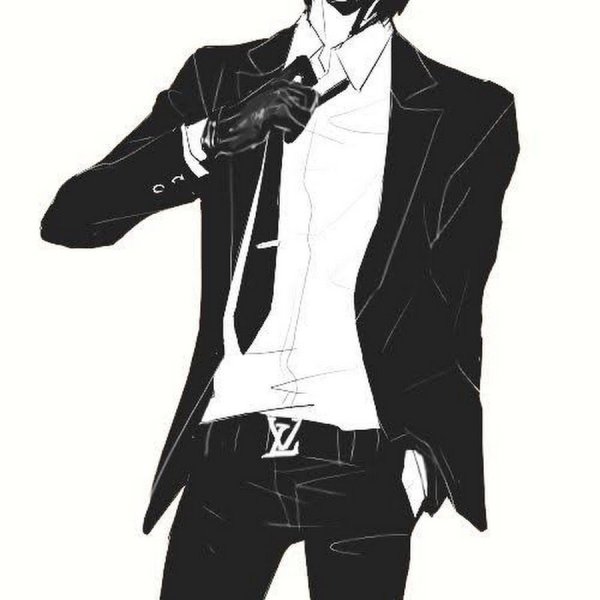 Мужская стрижка карандашом